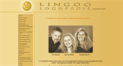 Desktop Screenshot of lingoo-logopaedie.de